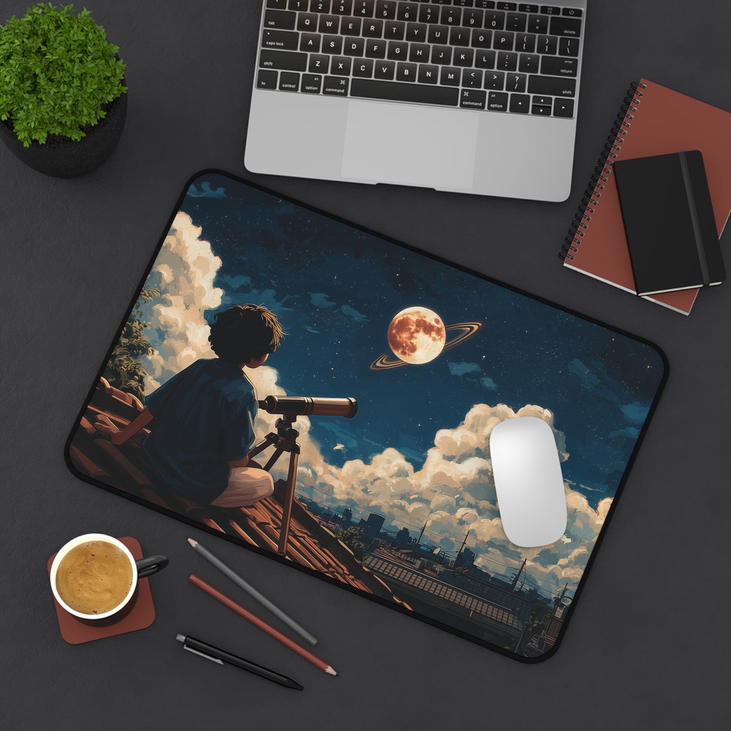 Astronomy Desk Pad: Large Anime Style Mouse Pad