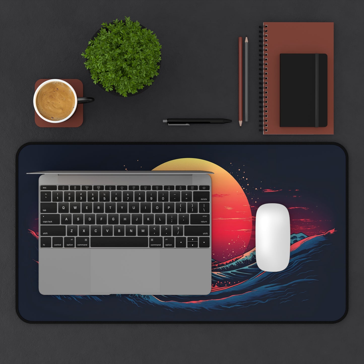 Great Wave off Kanagawa Desk Mat, Japanese Inspired Gaming Mouse Pad