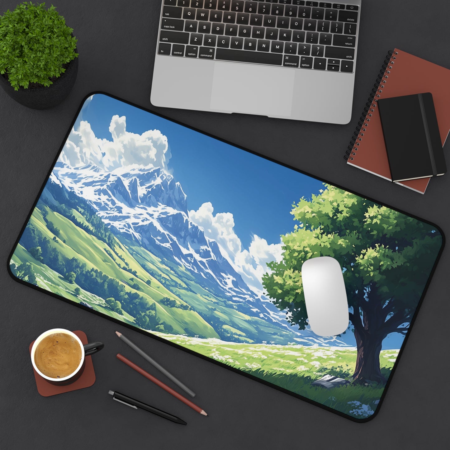 Serene Anime Landscape Desk Mat