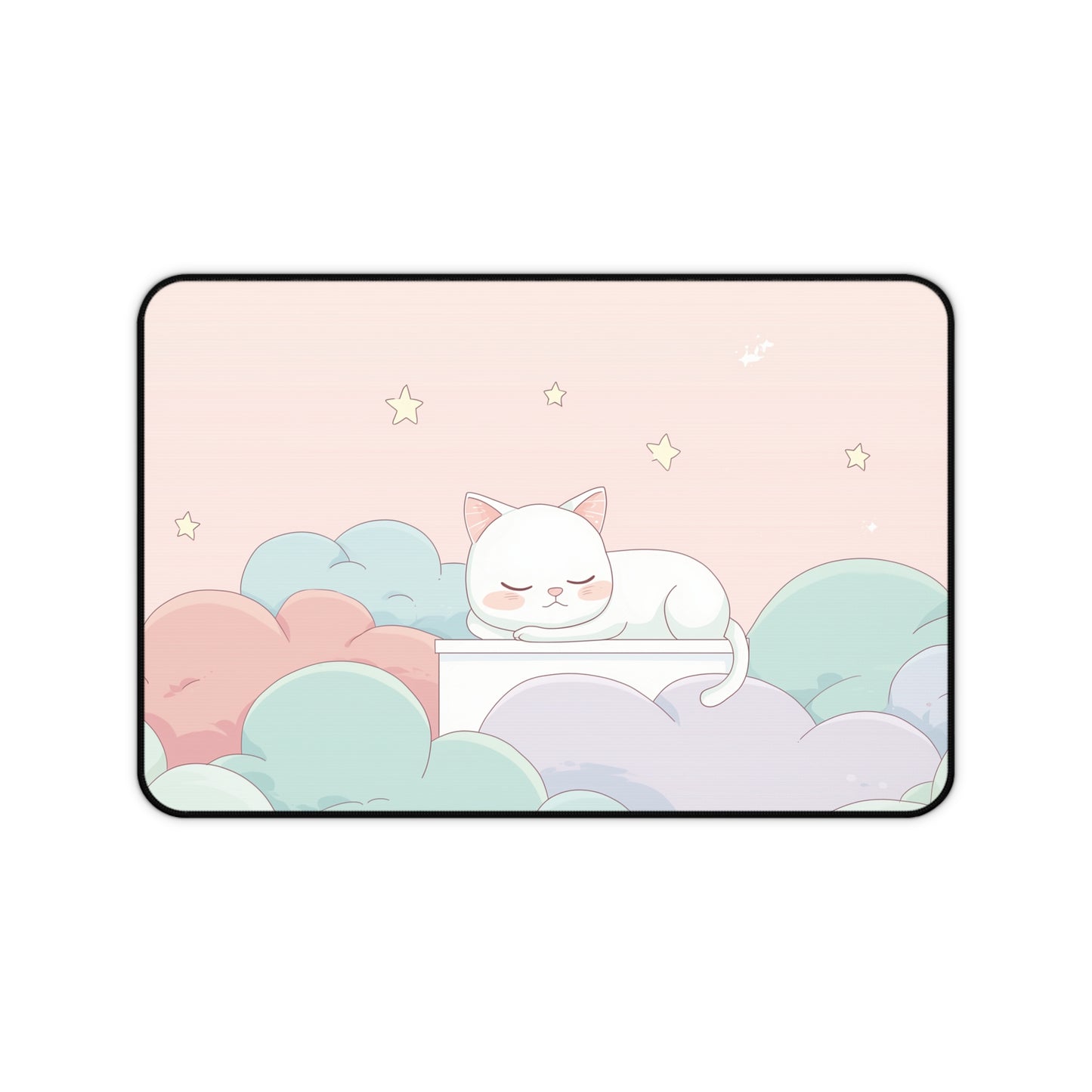 Cute Dreamy Cat Mouse Pad Kawaii Style