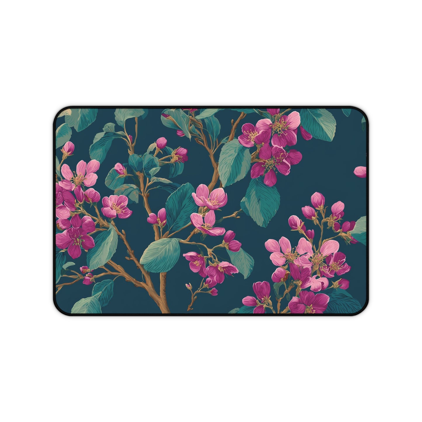 Cherry Blossom Flowers Desk Mat, Elegant Aesthetic Desk Pad