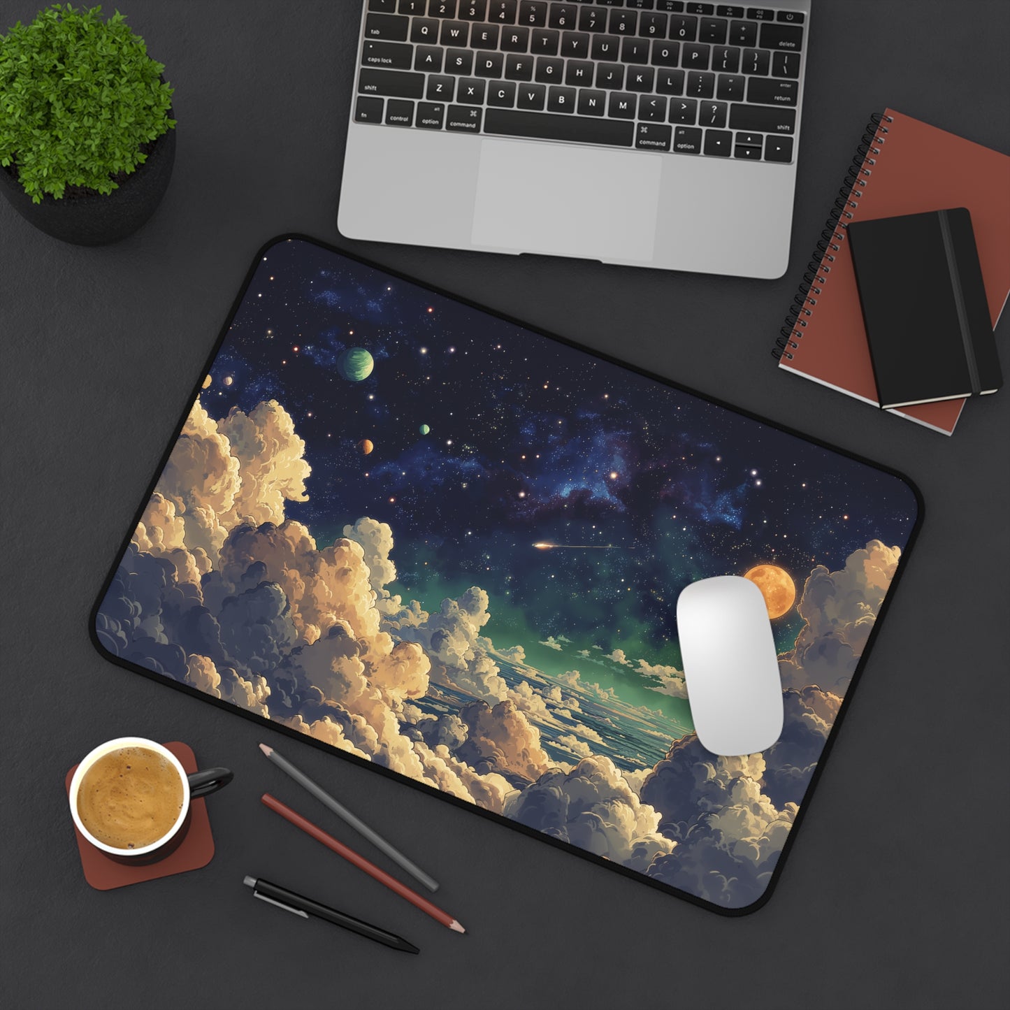 Anime Galaxy Clouds Mouse Pad XXL