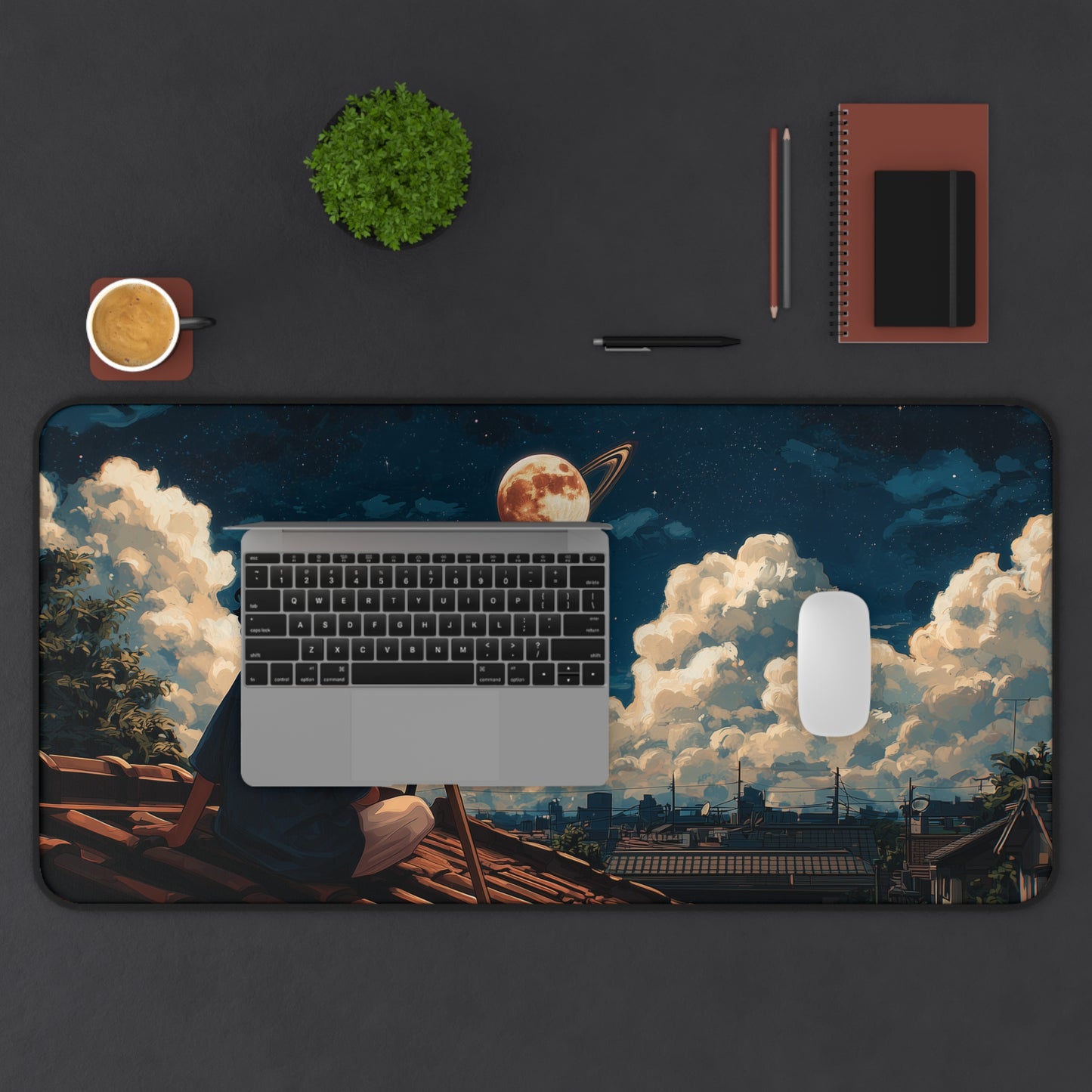 Astronomy Desk Pad: Large Anime Style Mouse Pad