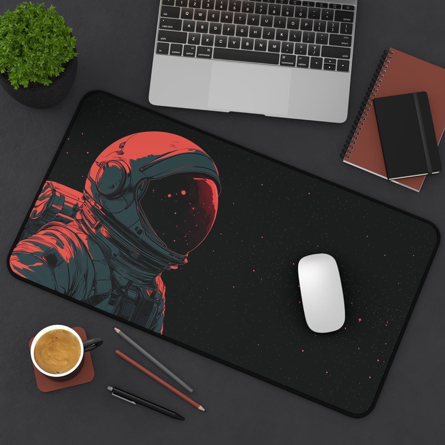 Astronaut Desk Mat: Space Mouse Pad XXL