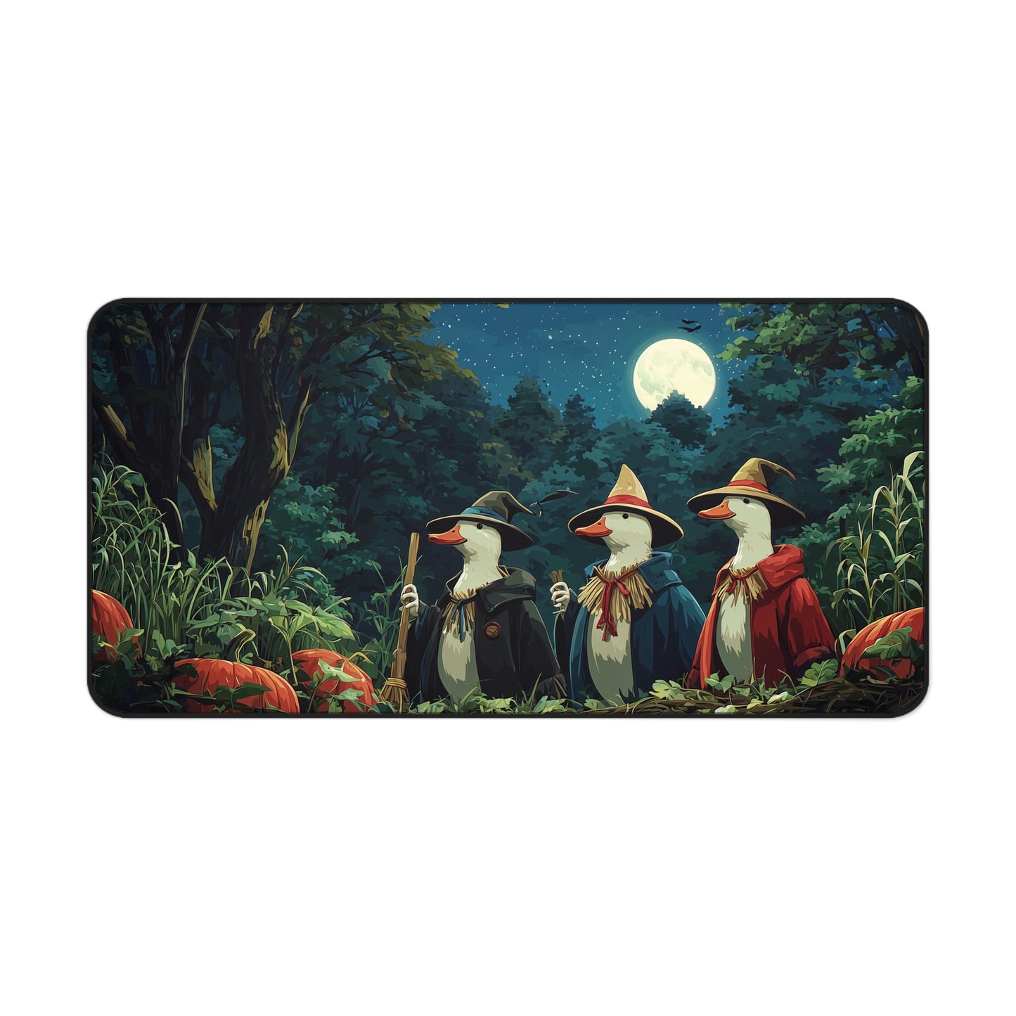 Silly Goose Wizard Mouse Pad for Cute Spooky Desk Decor
