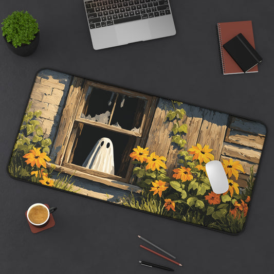 Spooky Ghost Desk Pad XL for Halloween