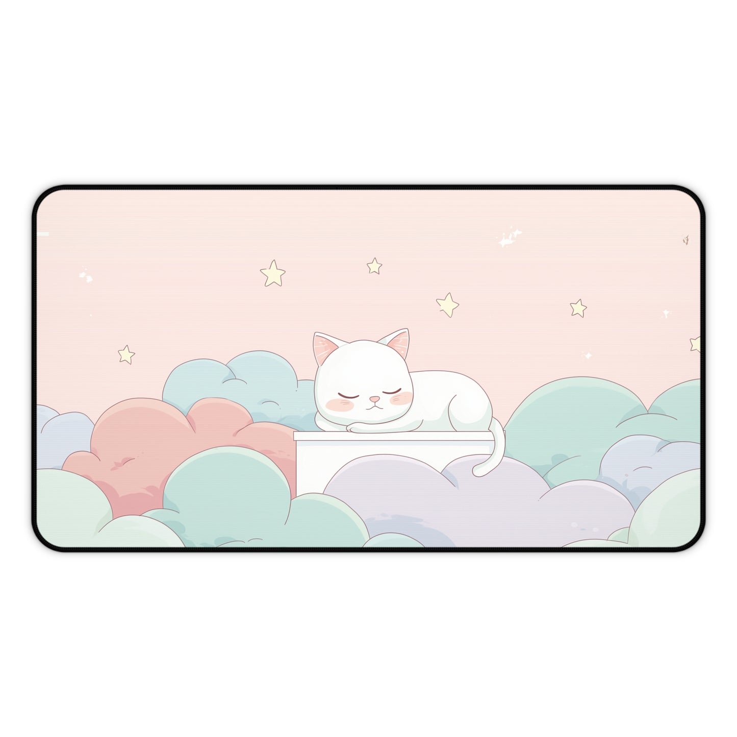 Cute Dreamy Cat Mouse Pad Kawaii Style