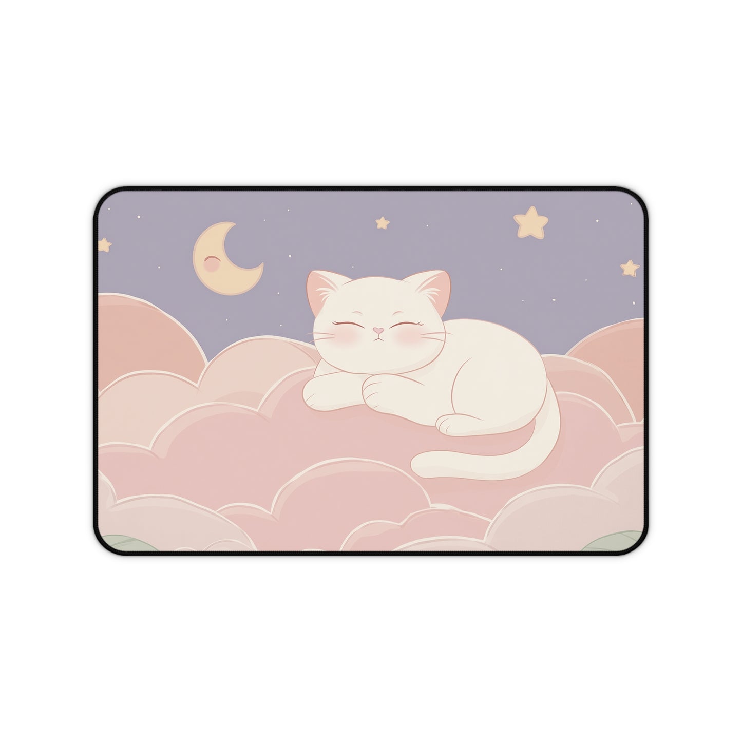 Dreamy Cat Mouse Pad, Kawaii Gaming Desk Mat XL
