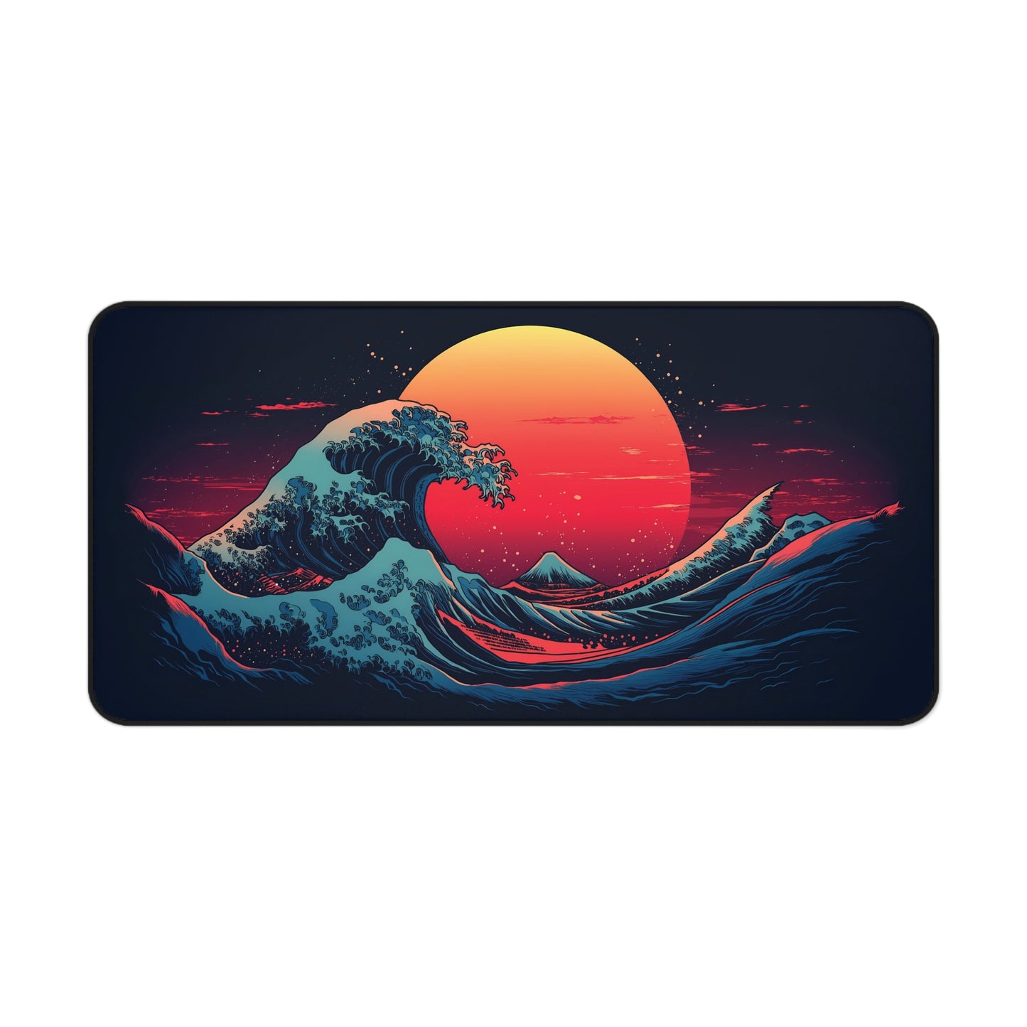 Great Wave off Kanagawa Desk Mat, Japanese Inspired Gaming Mouse Pad