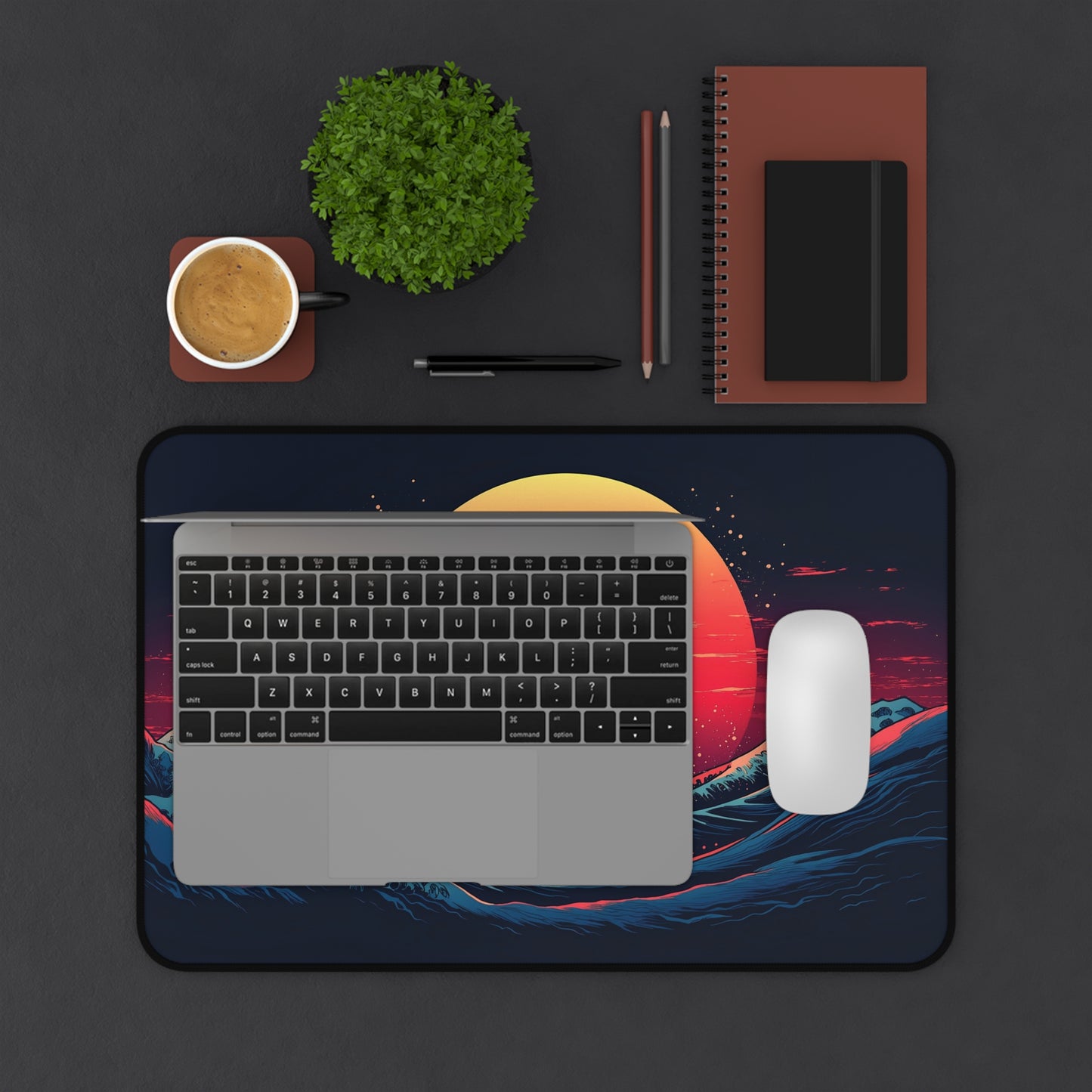 Great Wave off Kanagawa Desk Mat, Japanese Inspired Gaming Mouse Pad