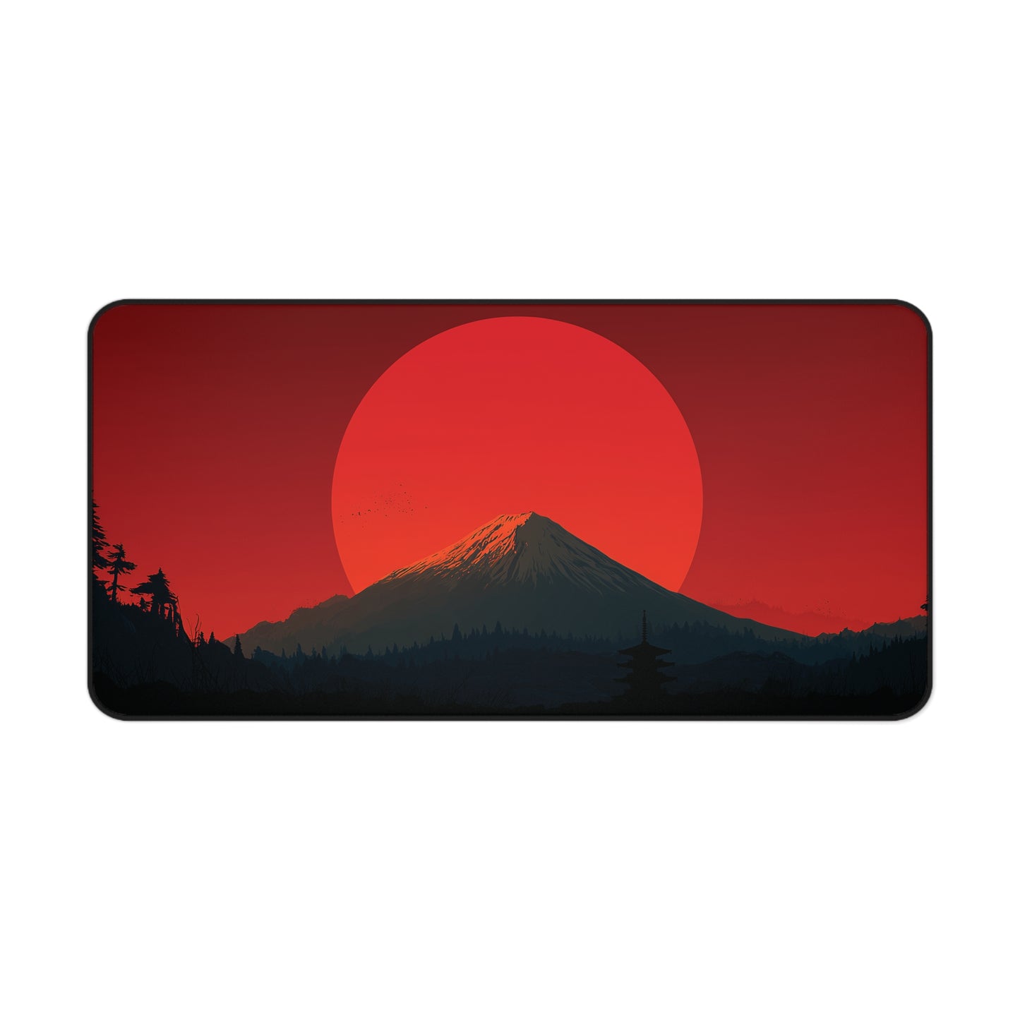 Red Sun Mt. Fuji Desk Mat: Japanese Mouse Pad XL