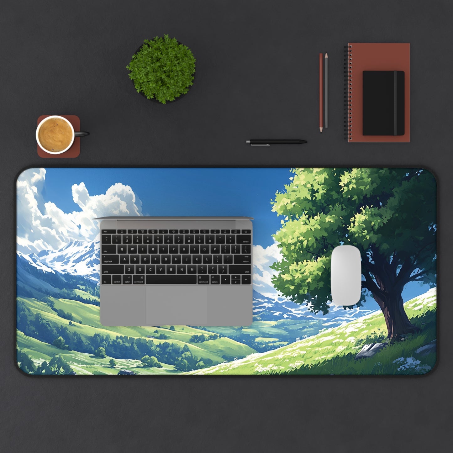 Serene Anime Landscape Desk Mat