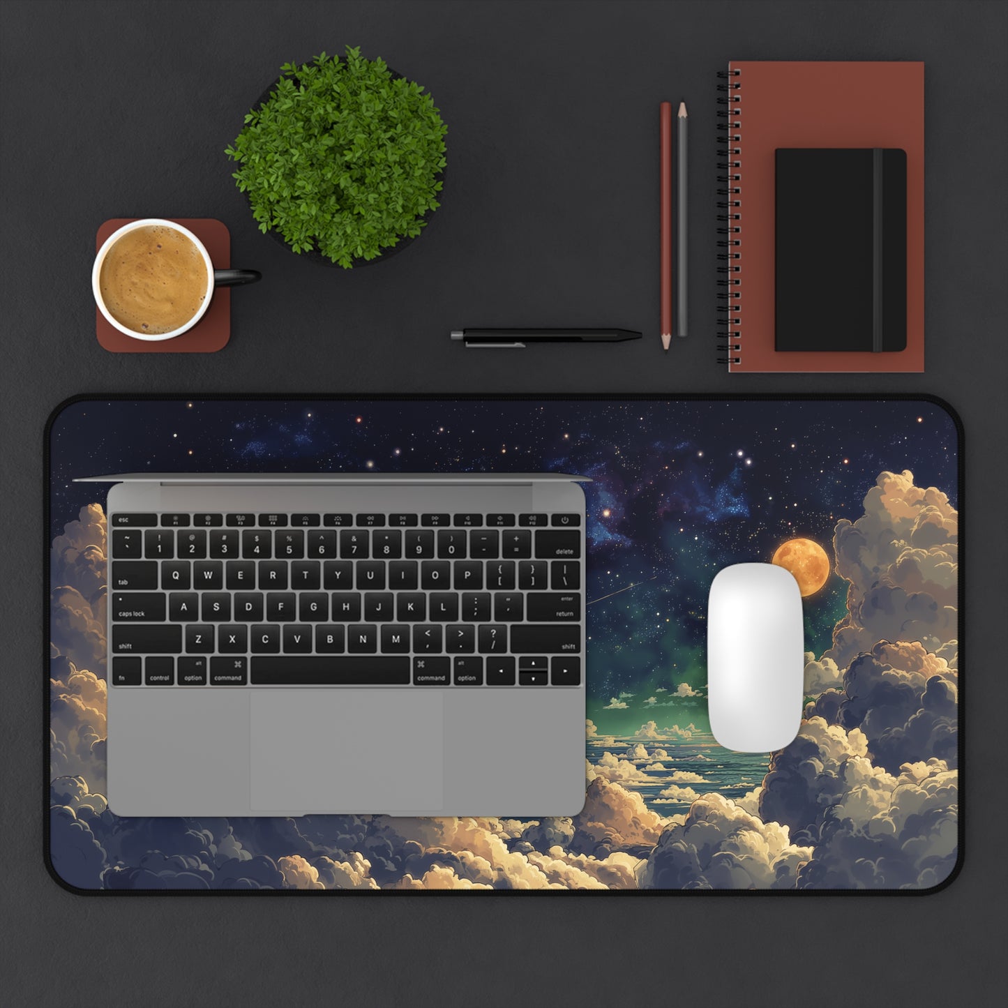 Anime Galaxy Clouds Mouse Pad XXL