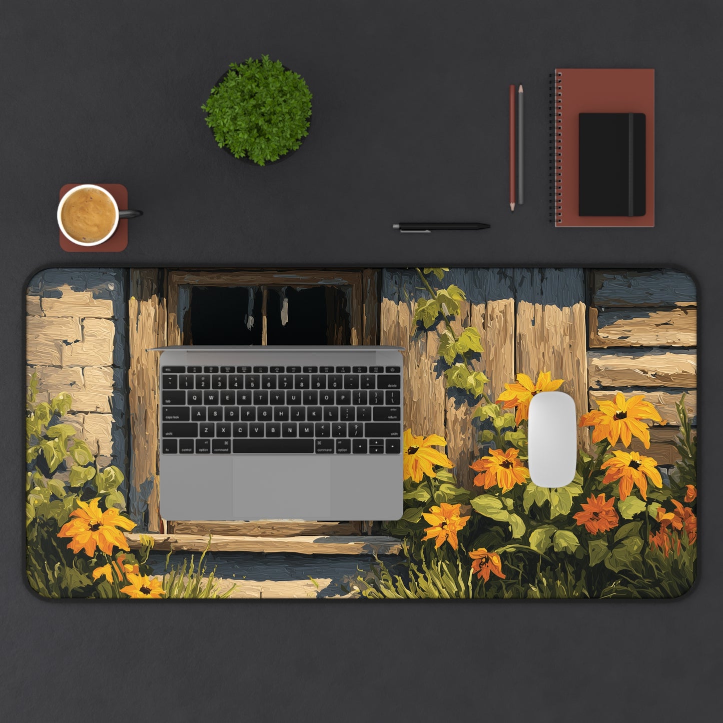 Spooky Ghost Desk Pad XL for Halloween