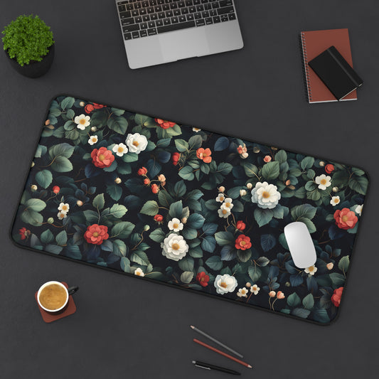 Botanical Desk Mat Floral Mouse Pad for Gaming and Office Decor