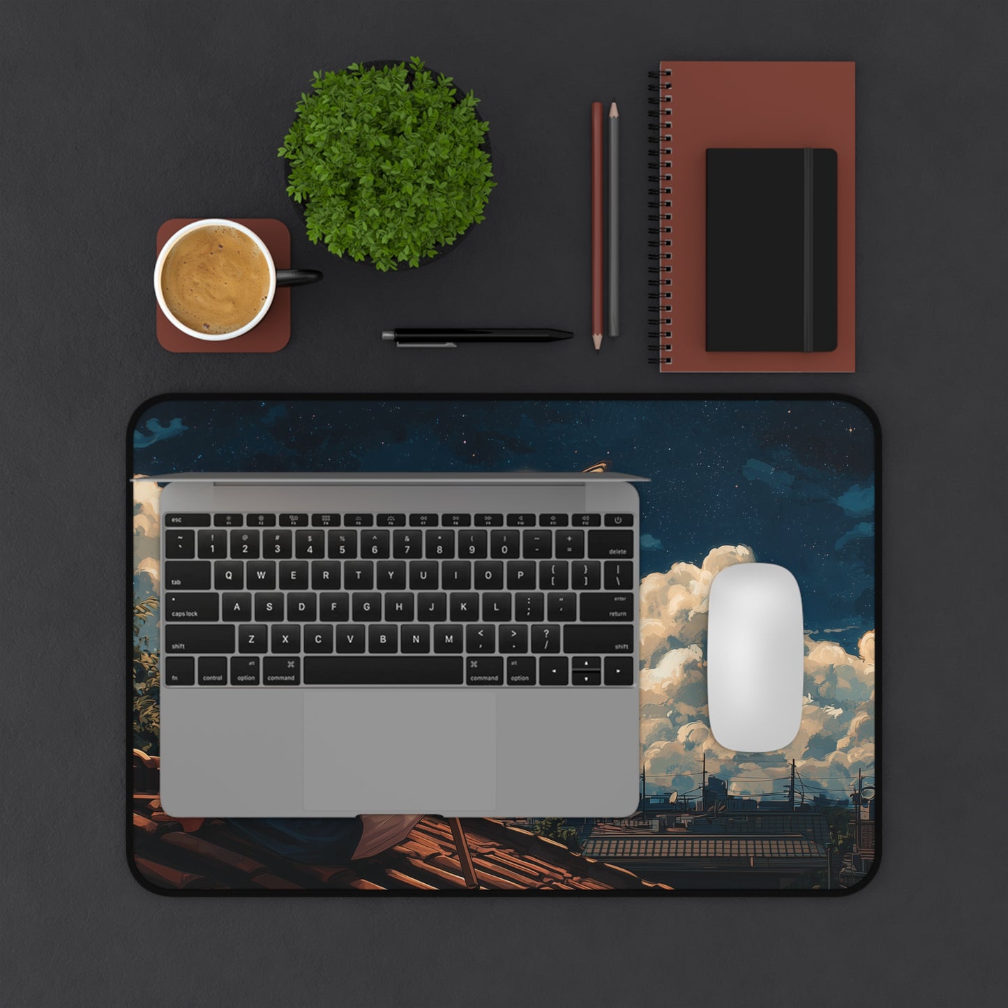 Astronomy Desk Pad: Large Anime Style Mouse Pad