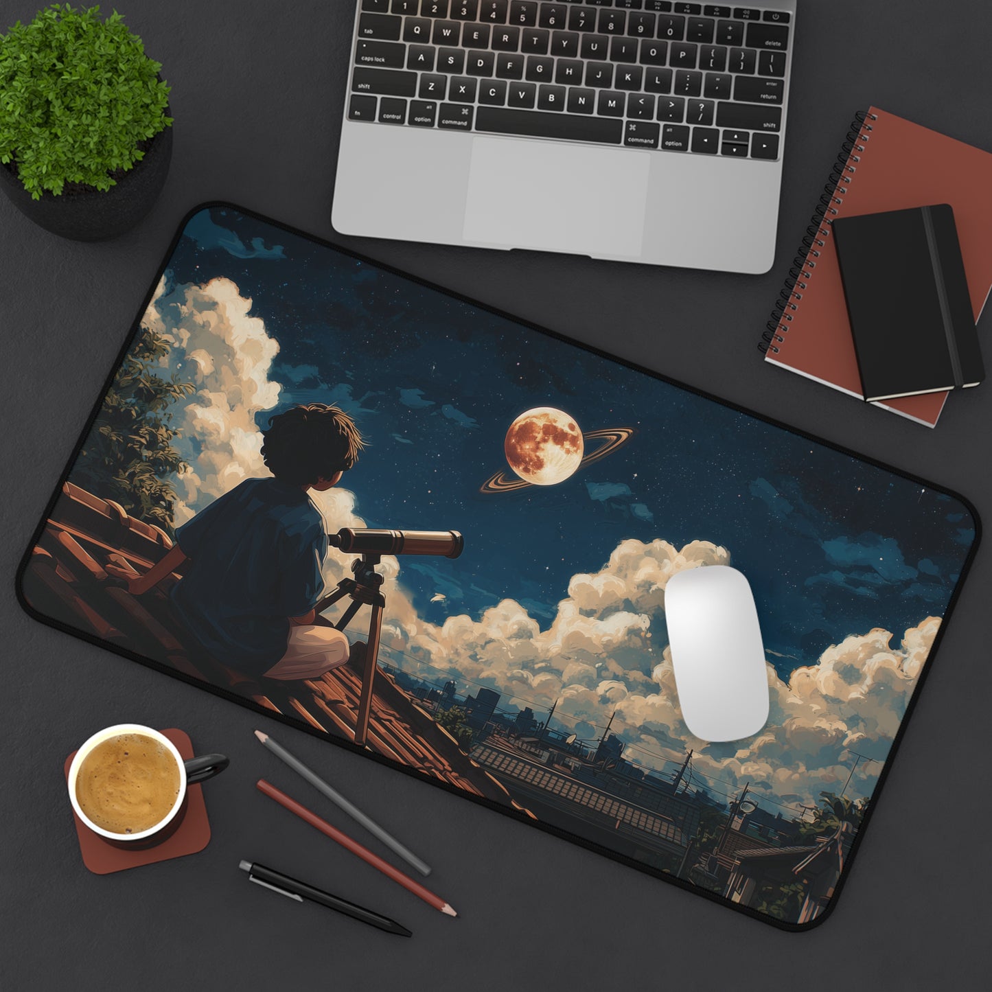 Astronomy Desk Pad: Large Anime Style Mouse Pad