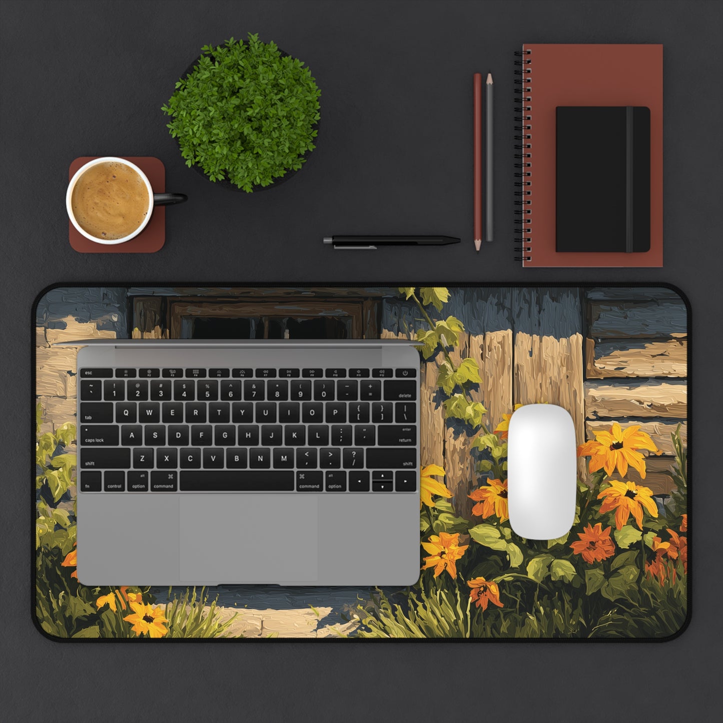 Spooky Ghost Desk Pad XL for Halloween