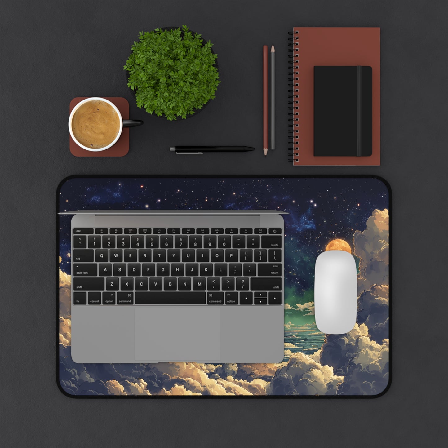 Anime Galaxy Clouds Mouse Pad XXL