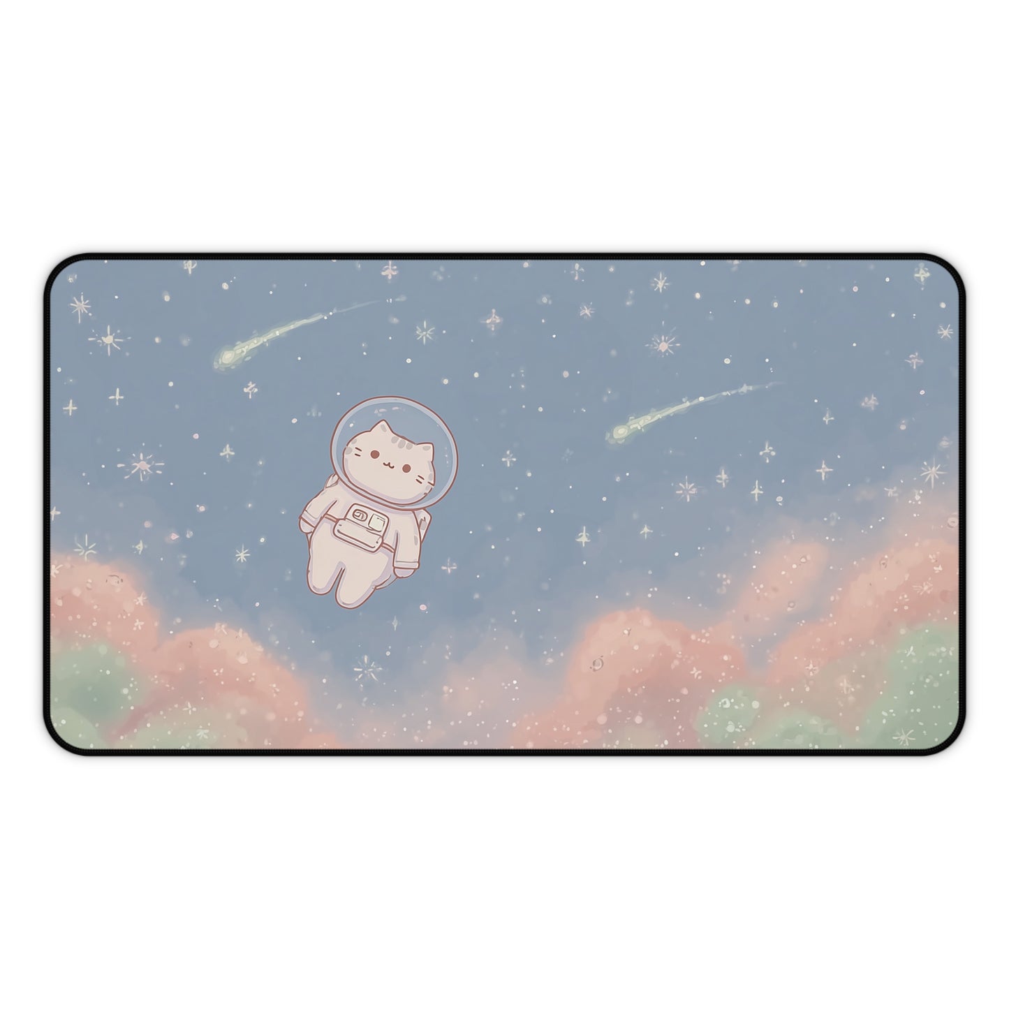 Catstronaut Keyboard Mat: Kawaii Cat Desk Mat