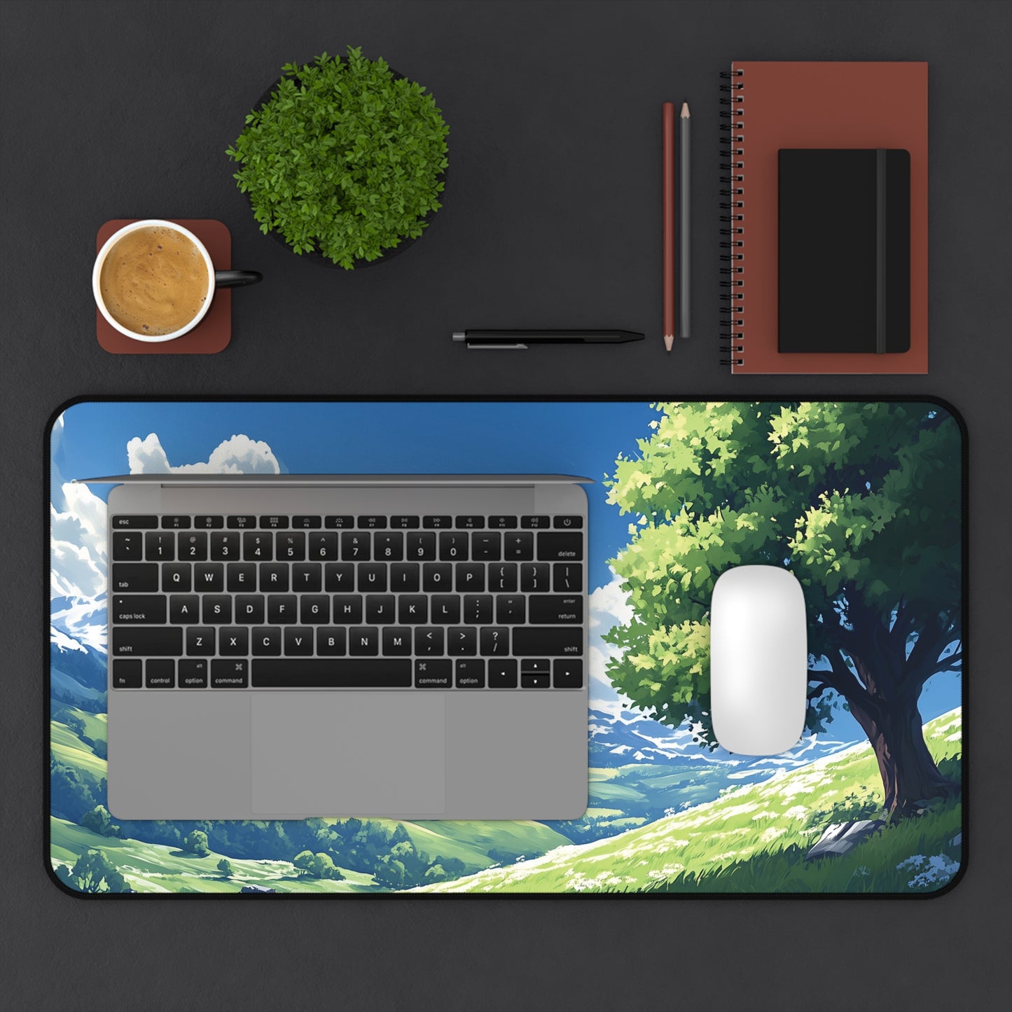 Serene Anime Landscape Desk Mat