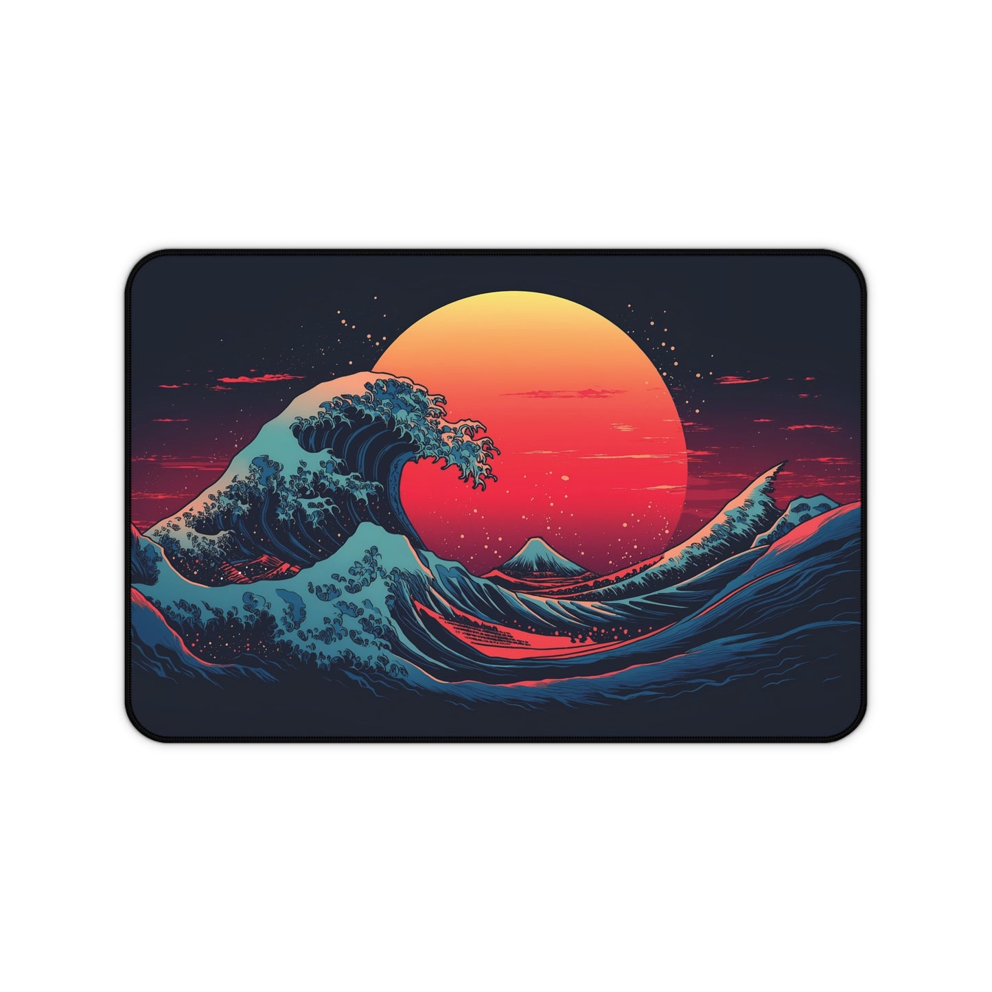 Great Wave off Kanagawa Desk Mat, Japanese Inspired Gaming Mouse Pad