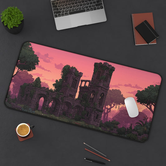 Ancient Castle Keyboard Mat Pixel Art Style