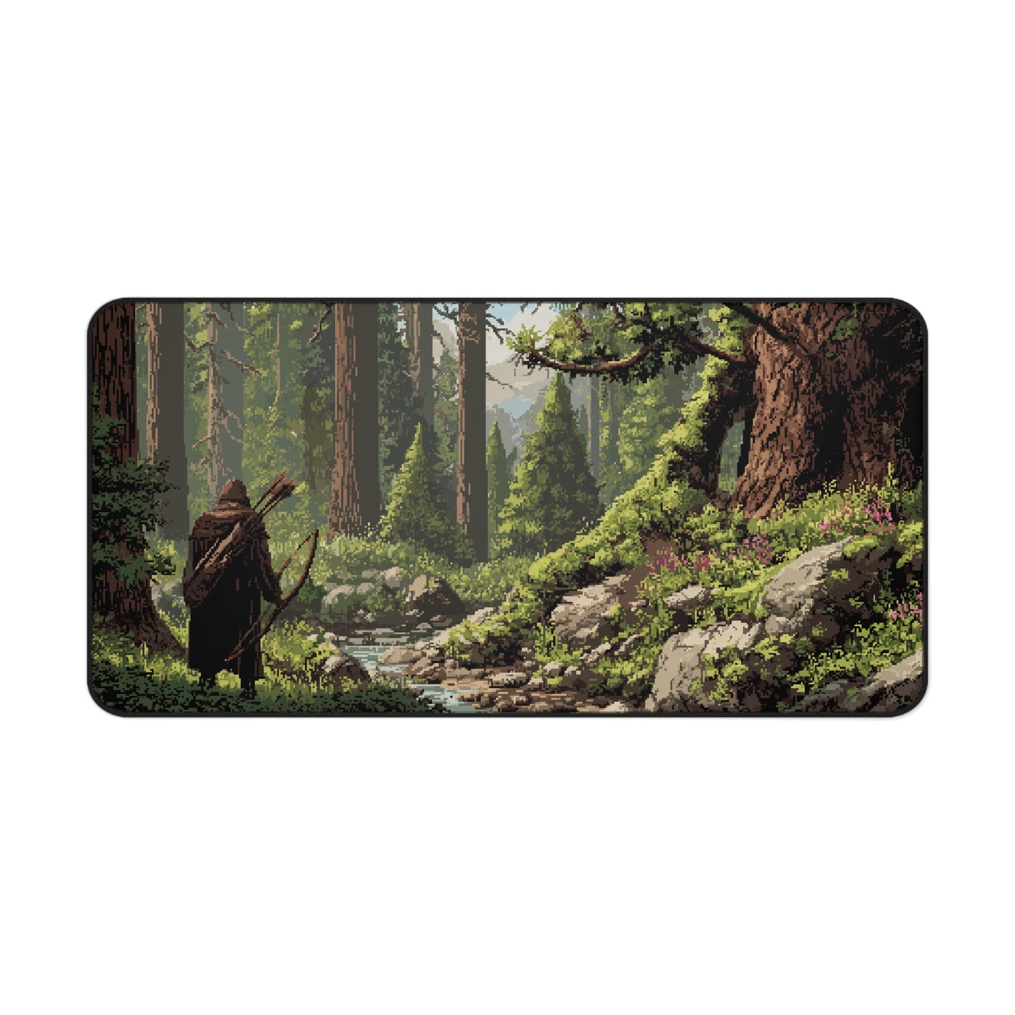 Forest Ranger Desk Pad: Pixel Art Gaming Mats