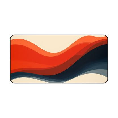 Abstract Sunset Desk Mat — Retro Wave Mousepad