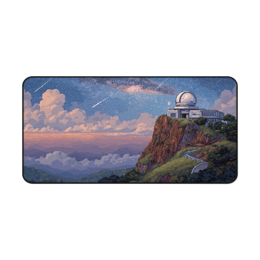 Pixel Art Desk Mat: Galaxy Observatory Mouse Pad
