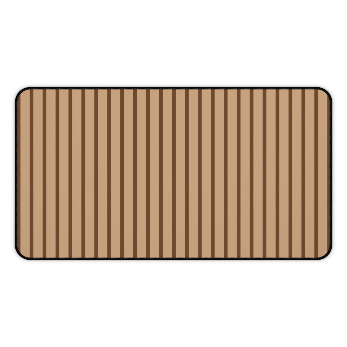Striped Brown Desk Mat