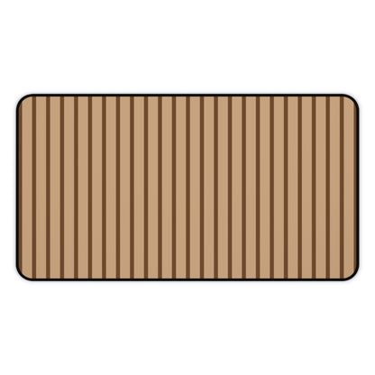 Striped Brown Desk Mat