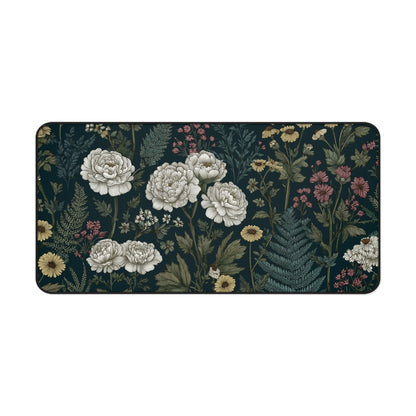 Cottagecore Desk Mat, Floral Mouse Pad XL