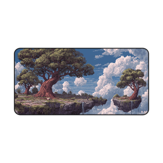 Pixel Art Desk Mat: Fantasy Island Mouse Pad