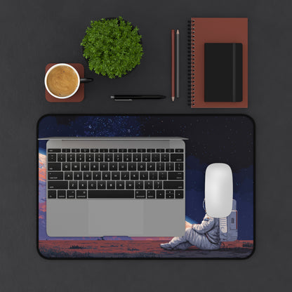 Astronaut Desk Pad: Pixel Art Aesthetic Large Mouse Pad
