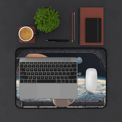 Pixel Art Keyboard Mat: Spacecraft Mouse Pad