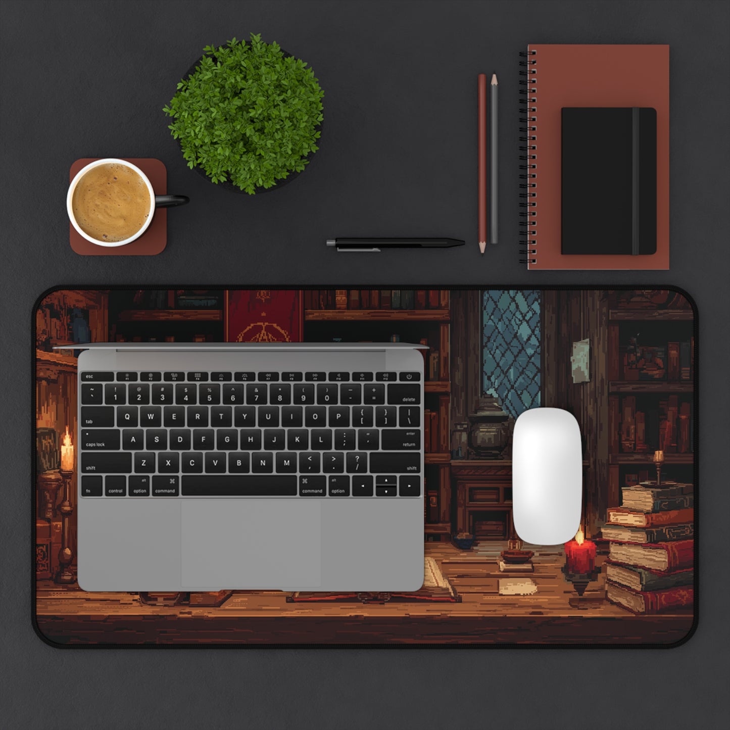 Arcane Library Pixel Art Desk Mat XXL