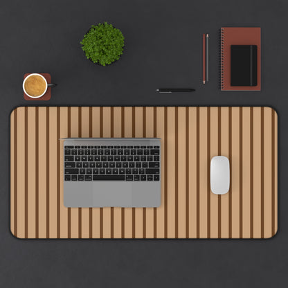 Striped Brown Desk Mat
