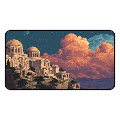 Ancient City Desk Mat Pixel Art Aesthetic