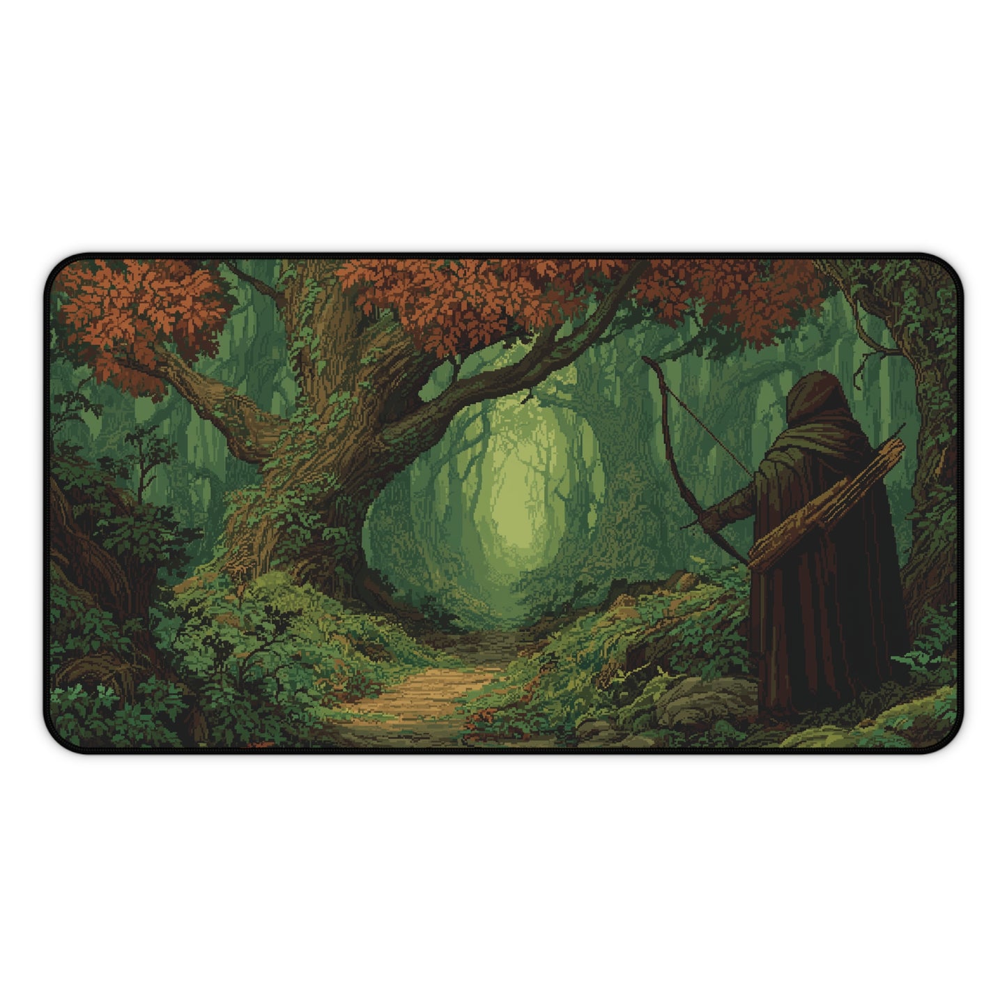 Pixel Art Desk Pad: Mystic Ranger Gaming Mat