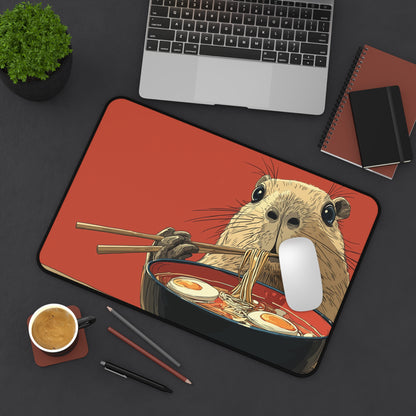Capybara Mouse Pad XL, Funny Foodies Office Decor