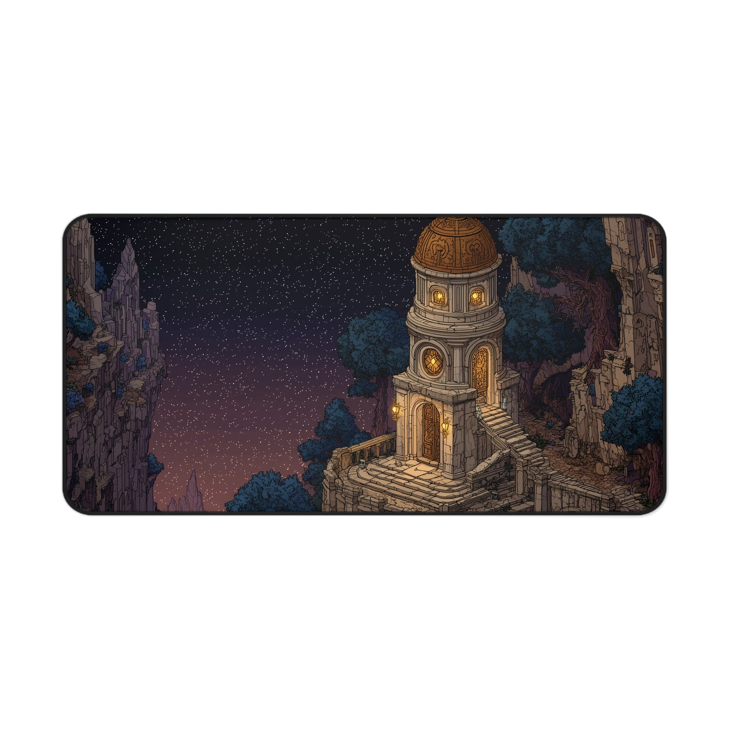 Magical Tower Mouse Pad XXL Pixel Art Aesthetic