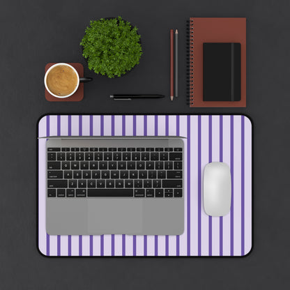 Purple Stripe Desk Mat – Lavender Mouse Pad