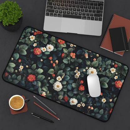 Botanical Desk Mat Floral Mouse Pad for Gaming and Office Decor