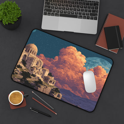 Ancient City Desk Mat Pixel Art Aesthetic