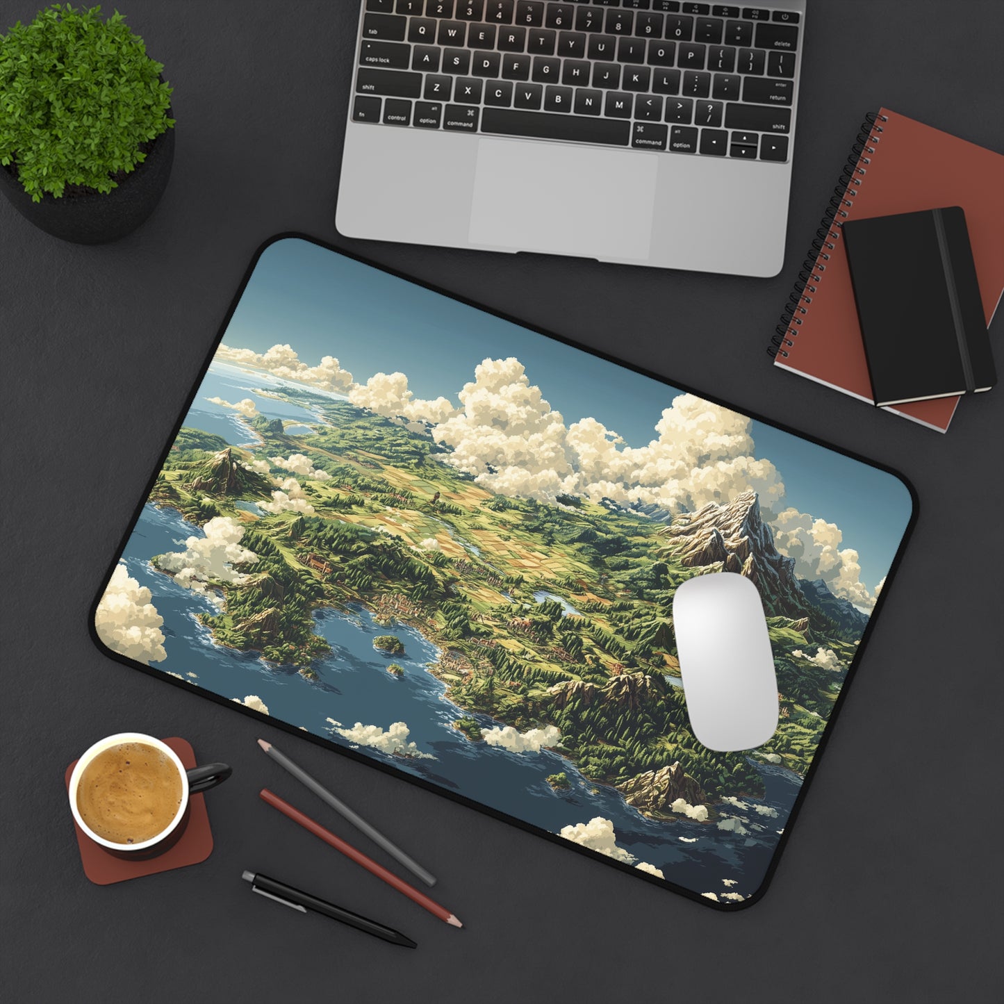RPG Map Gaming Mouse Pad: Pixel Art Style