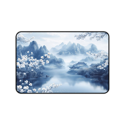 Mountain Landscape Chinoiserie Style Desk Mat