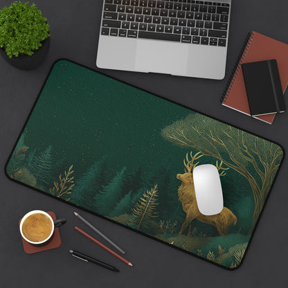 Green Forest Desk Pad, Christmas Office Decor