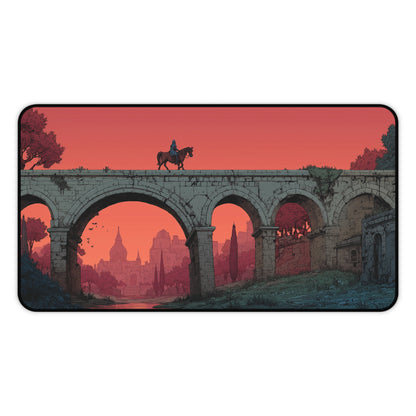 Knight Desk Mat: Pixel Art Mouse Pad XL