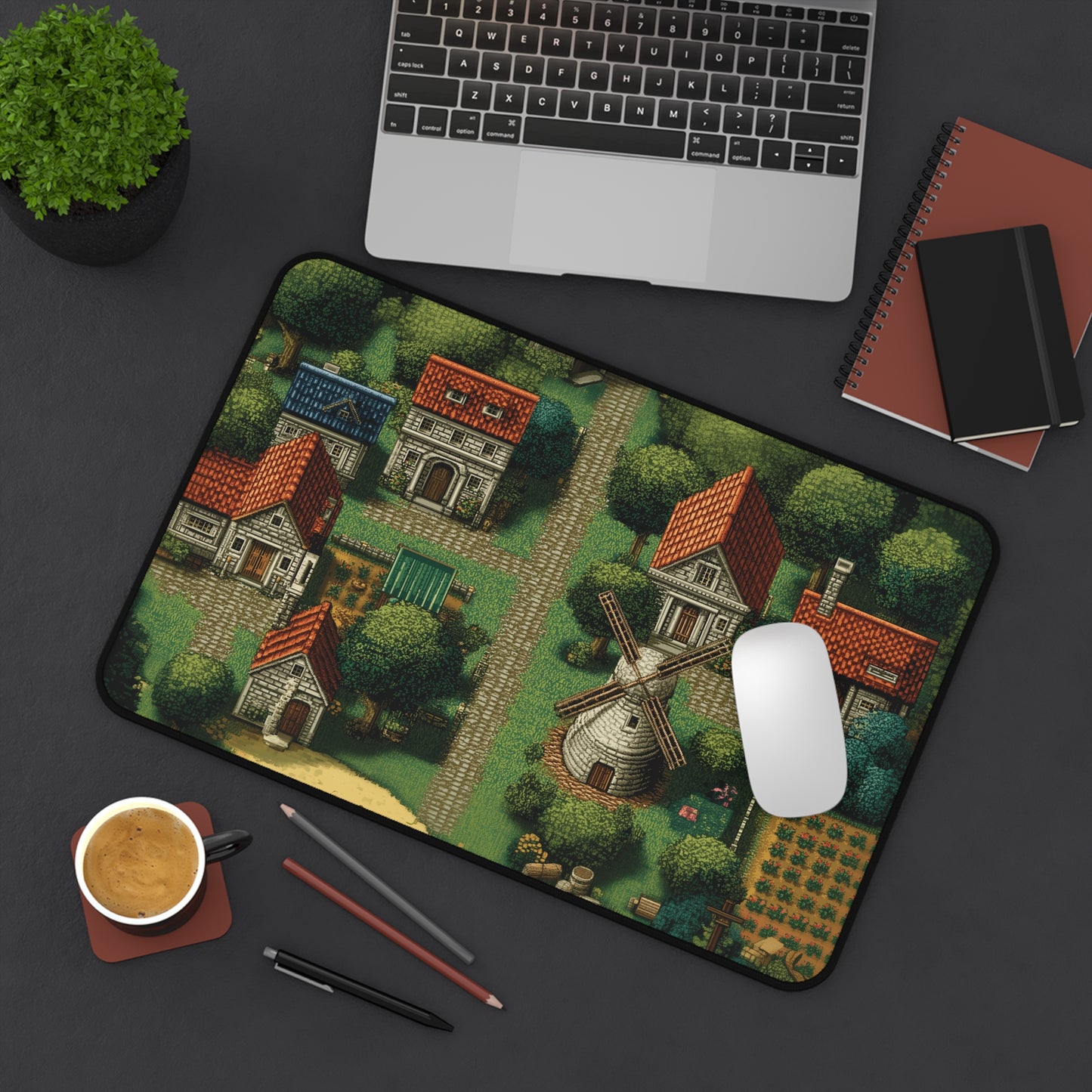 Farm Gaming Mouse Pad Pixel Art Aesthetic